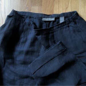 Valerie Stevens linen pant ⭐️ sleek ⭐️ side zip ⭐️ pockets ⭐️ black